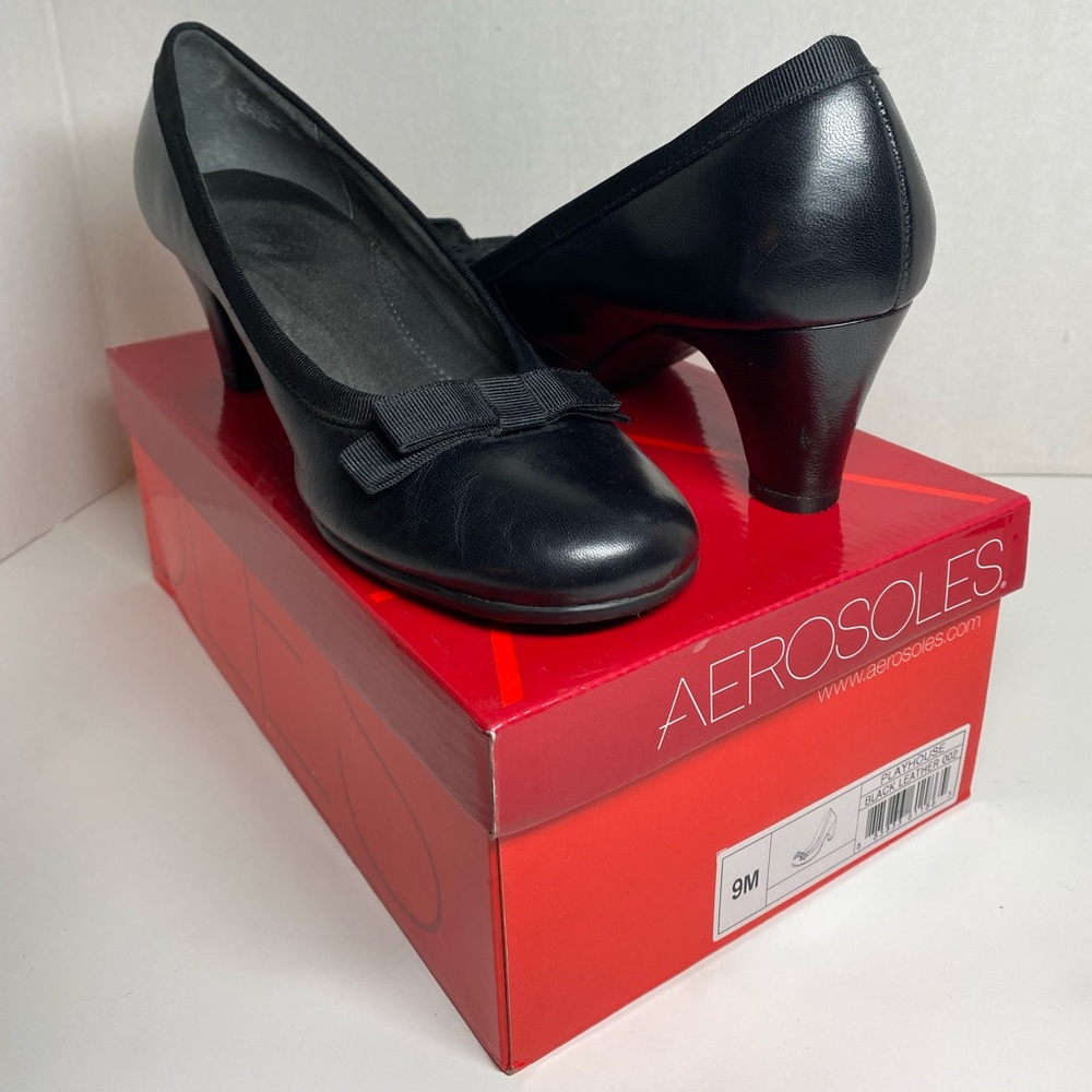 Aerosoles Black Pump, Size9